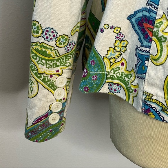 IZOD Petite Paisley Floral Blazer - Picture 3 of 11